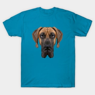 Great Dane Low Poly Art T-Shirt